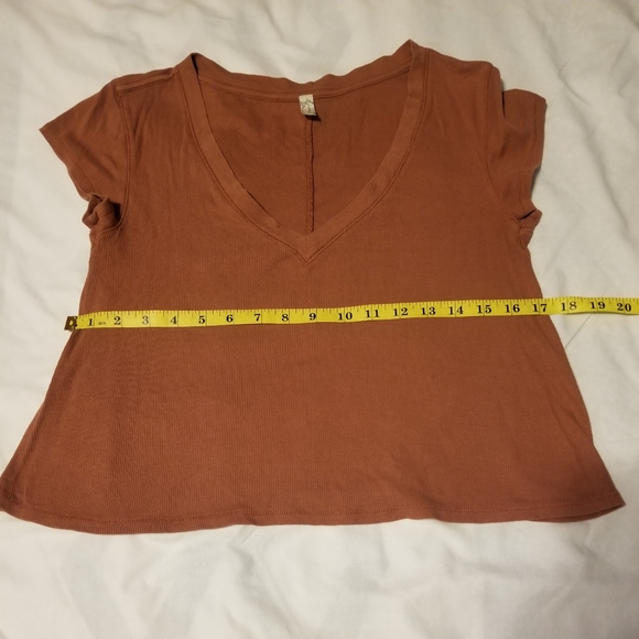 Free People Intimately Orange Crop Top Small - Picture 4 of 6